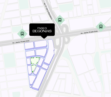 ¿Cómo llegar a Paseo Begonias?